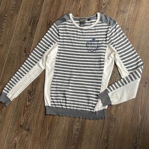 Buffalo David Bitton  Men’s PullOver Striped Long Sleeve Sweater  Size Small